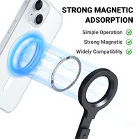 Support magnétique universel pour téléphone 360° °   Support inclinable réglable à griffe froide rotative pour iPhone 16/15/14 Series et Android