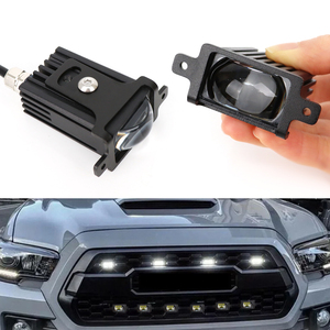 Acessórios do carro 36W luz líquida média levou farol tri cor Luzes auxiliares led lente do projetor Front Grille <span class=keywords><strong>Light</strong></span> - Product Image 2