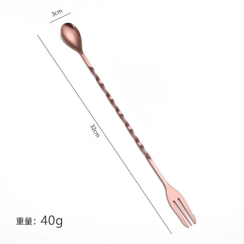 Rose Gold Large Spoon [Thickening] [410 Material]]