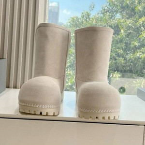 Wholesale Autumn <b>Winter</b> Ladies Fluffy Suede <b>Boots</b> Fur Plush Inside Warm <b>Snow</b> <b>Boots</b> <b>Women</b> Mid Calf Suede <b>Boots</b> - Product Image 5