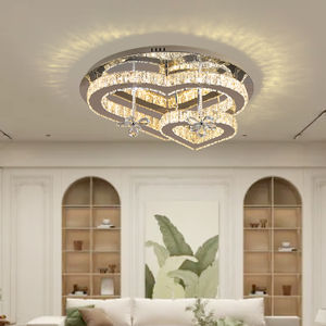 Recién llegado, luz colgante ajustable en forma de corazón, lámparas de techo modernas minimalistas para dormitorio, accesorio - Product Image 3