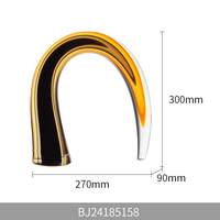Ensemble haut de gamme de décorations artisanales en verre en forme de dôme, motif pont arc-en-ciel coloré, pour la maison