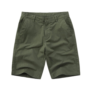 Pantalones Cortos de Sarga de Spandex/Poliéster Hechos a Medida para Hombre, con Logotipo, Estilo Deportivo Urbano de Verano, Diseño Liso Teñido, Secado Rápido, con Cordón - Product Image 1