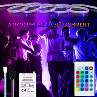 Bandes lumineuses intelligentes pour la décoration de la maison 12V, LED multicolores 2835, 54 LED/m, télécommande, découpables, décoration de jardin en cuivre, largeur du circuit imprimé 8 mm