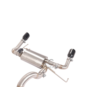מערכת פליטה Valvetronic SS304 לפורד ברונקו 2.7T, צינורות פליטה עם בקר וטיפים שחורים, שדרוג סוניק - Product Image 3