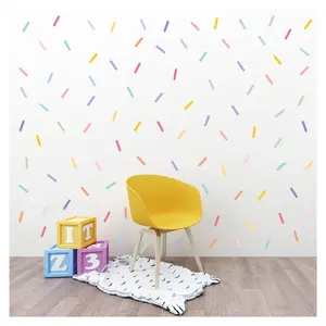 5PCS/PACK Wholesale Colorful Paper Scraps Wallpaper Baby Room Children's Nursery Wall Decorative Kids Wall Sticker