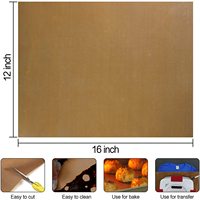 Paquete de 3 Láminas de Transferencia de Calor de PTFE Reutilizables, Papel para Prensa de Calor para Camisetas