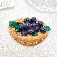Nouvelle annonce : Modèle en résine de panier de fruits simulés (pomme, citron), grande taille, artisanat en résine, breloques en résine pour la décoration