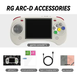 ANBERNIC RG ARC-S ARC-D Console di gioco portatile 4 pollici IPS Android 11 Linux Retro lettore Video supporto cablato maniglia WIFI BT.