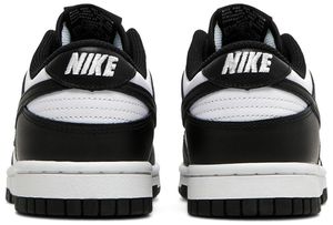 Nike Wmns <span class=keywords><strong>Dunk</strong></span> <span class=keywords><strong>Low</strong></span> Black White Chaussures décontractées pour femmes en cuir véritable à lacets bout rond toutes saisons - Product Image 4