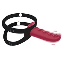 Nouveau 5 en 1 Manchon de doigt flexible, Vibromasseur Strap-on G-spot, Stimulation anale et des mamelons, Jouets sexuels pour adultes pour couple