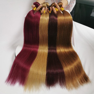 Vente en gros usine : Mèches de <span class=keywords><strong>cheveux</strong></span> humains tissées à la main de 12 à 30 pouces et perruques rideau - Product Image 2
