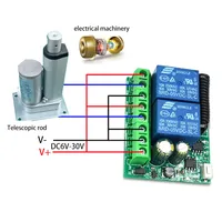 Interrupteur à distance sans fil universel 433 MHz, module récepteur relais 2 canaux DC 12V 6-30V, émetteur RF, télécommandes 433 MHz