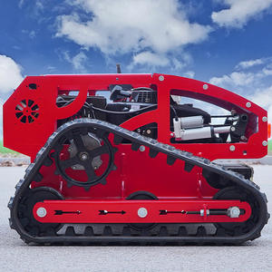 Tondeuse à gazon industrielle compacte à chenilles pour exportation transfrontalière, sans fil, avec moteur diesel monocylindre 2 temps, pour le désherbage des champs - Product Image 4