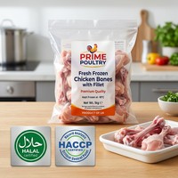 Os de poulet congelé de qualité supérieure avec filet - Teneur élevée en viande pour soupes et aliments pour animaux - Certifié Halal - Vente en gros