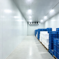 Chambre froide portable pour semences, chambre froide de plain-pied, congélateur rapide, conteneur avec rail à viande pour l'industrie de transformation alimentaire