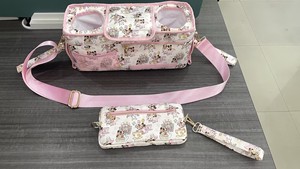 Bolsa <span class=keywords><strong>de</strong></span> Almacenamiento para Cochecito <span class=keywords><strong>de</strong></span> Bebé con Bolsillos para Biberones Aislados, Impermeable, <span class=keywords><strong>de</strong></span> Nailon, con Estampado Completo y Gran Capacidad, con Bolsa Desmontable - Product Image 6
