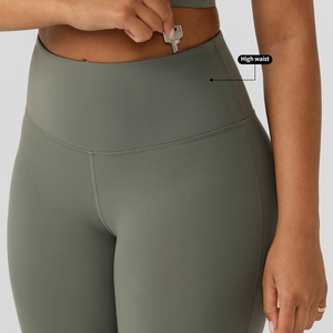 Vente chaude Gym Fitness pas de couture avant Legging sport pantalons de course bout à bout serré mince entraînement Yoga <span class=keywords><strong>pantalon</strong></span> femmes Leggings - Product Image 4