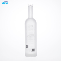 Bouteilles d'alcool givrées rondes et carrées uniques pour vodka et tequila, 500ml, 700ml, 1000ml, y compris 750ml