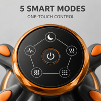 Masseur de tête portable Ysabel Smart Multi Massage Heads, vibrations haute fréquence, thérapie par lumière infrarouge rouge, soulagement de la fatigue