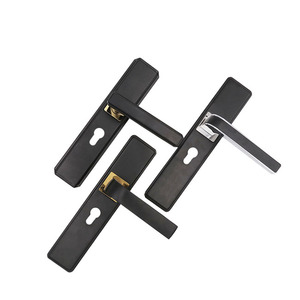 <span class=keywords><strong>Poignée</strong></span> <span class=keywords><strong>de</strong></span> <span class=keywords><strong>porte</strong></span> en acier <span class=keywords><strong>de</strong></span> luxe moderne et minimaliste, très vendue, avec serrure à 3 leviers, installation facile et silencieuse pour appartement - Product Image 5
