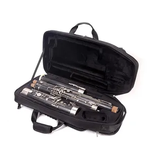 Estuche para Fagot, Bolsa de Transporte Estándar para Fagot, Mochila de Cuero PU Negra para Instrumentos de Viento - Product Image 3
