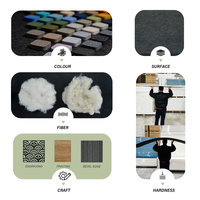 Geluidsreducerend materiaal polyester akoestische panelen brandwerend milieuvriendelijk effen PET akoestische panelen commerciële akoestische ruimte