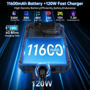 Unihertz 8849 Shark 3 สมาร์ทโฟนพันธุ์อึด 16GB+512GB แบตเตอรี่ 11600mAh กล้องหลัก 50MP พร้อมโหมดมองกลางคืน ไฟสำหรับตั้งแคมป์ ระบบปฏิบัติการ Android 14 หน้าจอ Amoled รองรับ 5G - Product Image 2