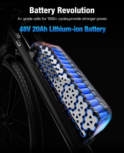 <span class=keywords><strong>Batteria</strong></span> per E-bike 48 <span class=keywords><strong>Volt</strong></span>, Pacco <span class=keywords><strong>Batteria</strong></span> 10Ah 14Ah 17.5Ah 20Ah, <span class=keywords><strong>Batteria</strong></span> al Litio Li-ion per Motori 0-1000W <span class=keywords><strong>con</strong></span> Caricabatterie - Product Image 6