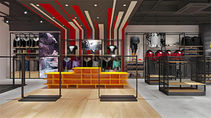 Tùy chỉnh cửa hàng bán lẻ thiết kế hiển thị thể thao cửa hàng treo tường Rack hiển thị kim loại giày đứng treo Rack hiển thị - Product Image 2