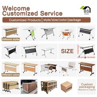 Tables de conférence modernes, mobilier de bureau, table de travail, bureau pliable, bureau d'ordinateur pliable, table de formation pliable