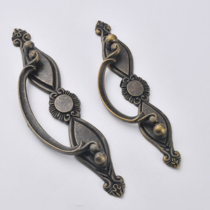 Chinese Style Zinc Alloy Drawer Handle Bar Antique Bronze <b>Cabinet</b> Pull <b>Small</b> Large Durable Plated Furniture Hardware - Product Image 2