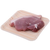 Emballage de viande de légume fruit PET biodégradable recyclable jetable de taille standard Plateau en mousse de restaurant avec coussin absorbant
