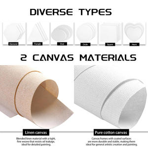 Lienzo en Blanco para Impresión Artística, Lienzo en Blanco sobre Madera, Lienzo de Algodón para Pintar, Lienzo Estirado de Tamaño Personalizado para Pintar - Product Image 6