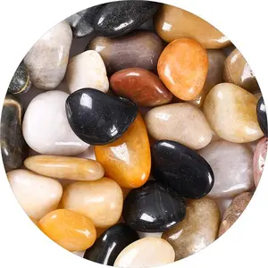 Цветной могильный камень для ландшафта, натуральная галька, камни, цветочные горшки, натуральные головы, Цветная Галька, дождевые камни