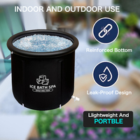 Bain de récupération portable et pliable en PVC pour athlètes, immersion en eau froide pour cryothérapie, 50-59 gallons