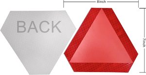 Autocollant triangulaire réfléchissant de qualité diamant pour véhicule à mouvement lent (SMV) 7" <span class=keywords><strong>x</strong></span> 8" – Vente en gros - Product Image 4