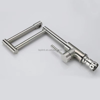 Robinet de cuisine rotatif chaud/froid en acier inoxydable 304 de haute qualité avec cartouche céramique et finition chromée – Offre Spéciale