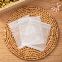 Sacs à thé en papier de maïs PLA compostable, design moderne, blanc, 10-20g, pour usage domestique et alimentaire