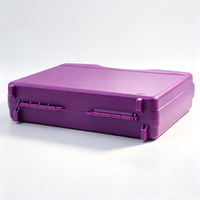 U-S004 13" OEM Custom Lightweight High Impact PP Hard Plastic Electronic Instrument Storage Case with Buckle Closure