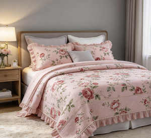 Purelax Plant Pattern Geweven Anti-kreuk Microvezel Beddengoedset van 6-delig Dubbel <span class=keywords><strong>Queen</strong></span> <span class=keywords><strong>Size</strong></span> King <span class=keywords><strong>Size</strong></span> - Product Image 6