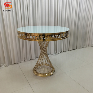 LEDA Luxury Party Event Decoration Metal Frame Bridal <b>Table</b> <b>Gold</b> <b>Round</b> Hotel Dining Furniture <b>Table</b> for Wedding - Product Image 2