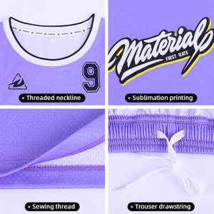 Seragam Jersey Basket Pria Berkualitas Tinggi dengan Cetak Sublimasi Kustom, Pakaian Basket Kaos - Product Image 5