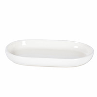 Vaisselle de restaurant moderne de luxe en céramique ABS écologique, assiettes rondes en grès blanc, nouveau design, vente en gros