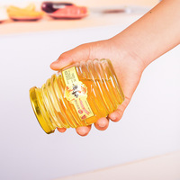 Bouteille en verre de miel en forme d'abeille, 250ml, 360ml, 750ml, en forme d'abeille, pot à franges, 500g, bouteille en verre de miel, vente en gros