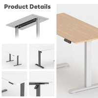 ICON luxe bureau ascenseur assis debout Table de bureau ensemble de meubles de bureau en bois électrique hauteur réglable bureau debout