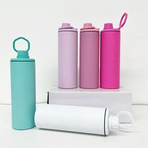 25 Pack Custom logo Blank Sublimation <b>Macaron</b> Stainless Steel 20oz Straight Travel Cups for DIY Customized Printing Gifts - Product Image 2