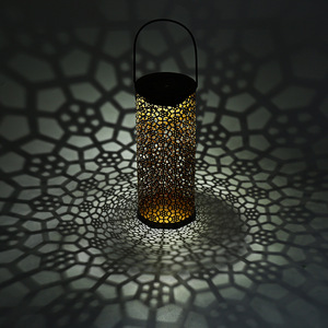 Solar Garden Lantern Hanging Outdoor <b>LED</b> <b>Light</b> Decorative Iron Art Patio Yard Lamp - Product Image 3