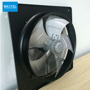 Alta calidad 220V 50HZ 255W 4 polos 1380RPM 400mm AC <span class=keywords><strong>Motor</strong></span> hoja de aluminio placa cuadrada ventilador de flujo Axial para aire de escape - Product Image 5