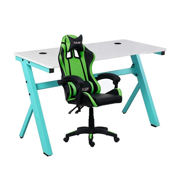 2026 1.2m Computer Gaming Desk Z Shaped Pc Modern Gamer Gaming Table Computer Pc Laptop Table for Gaming